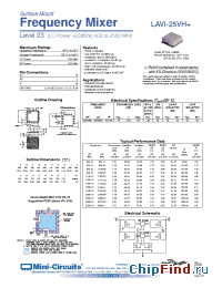 Datasheet LAVI-25VH+ manufacturer Mini-Circuits